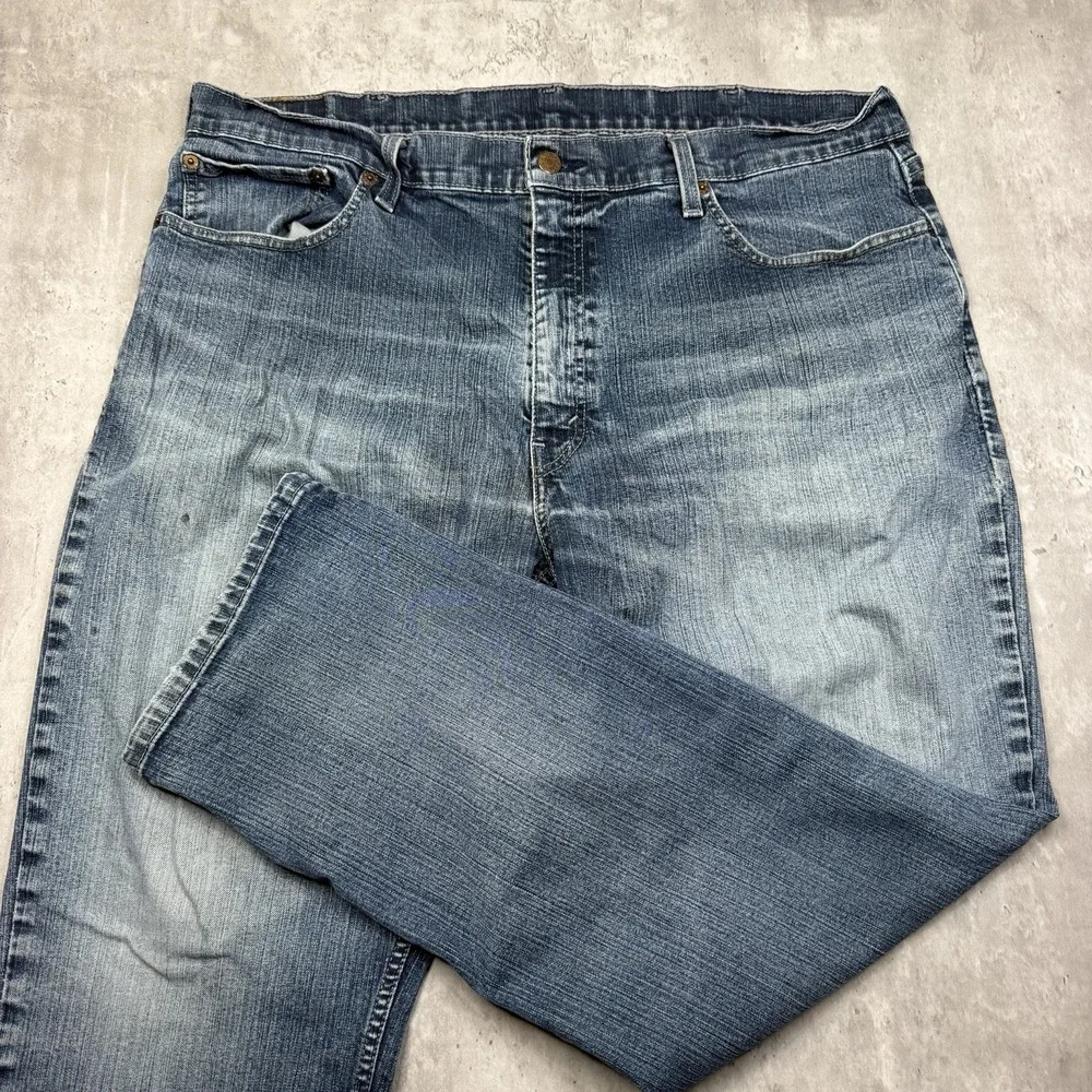 Levi's 559 Jeans Mens Size 40x30 Blue Relaxed Straight Rigid Denim Stone Wash